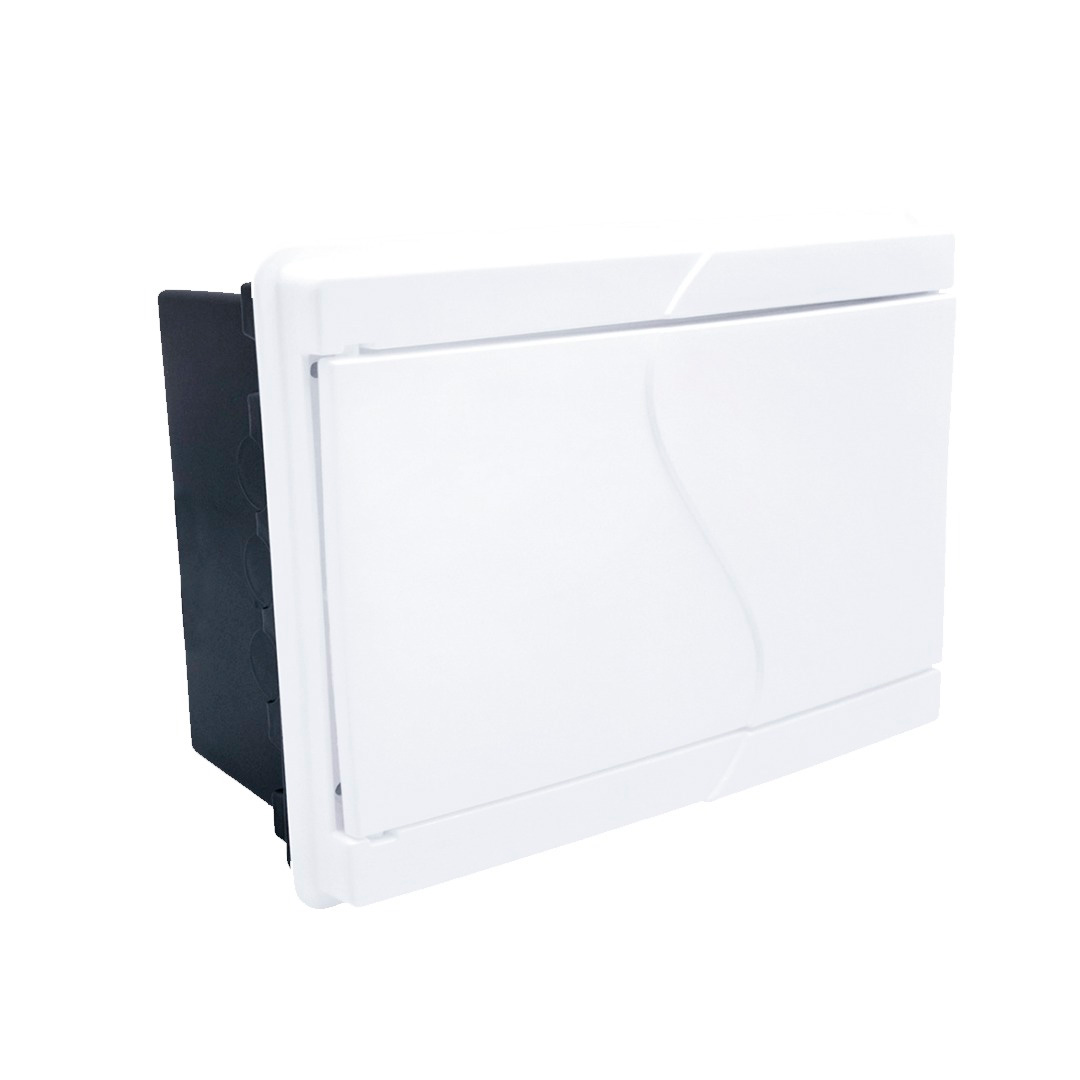 Quadro De Distribuição Embutir Sândalo